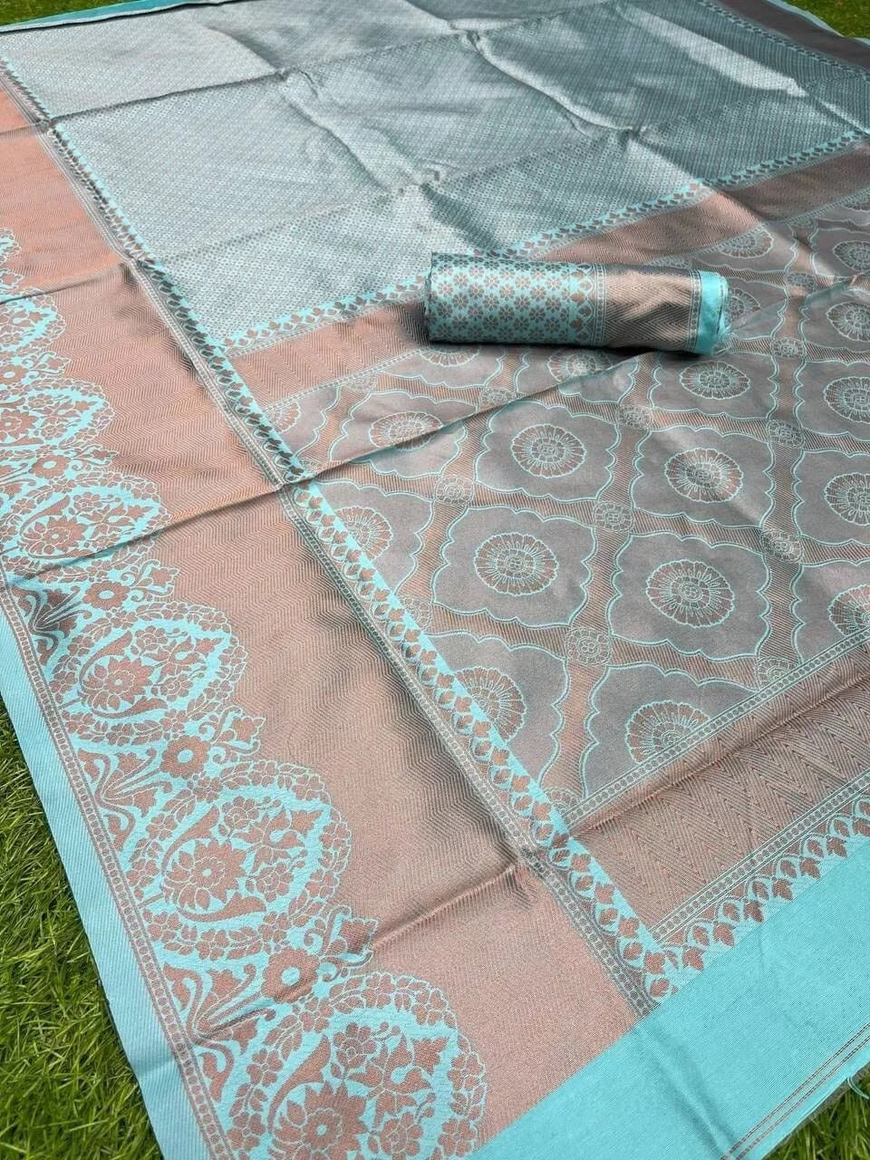Bollywood Banarasi Soft Silk Saree For Women's, Fancy Style Sari & Blouse