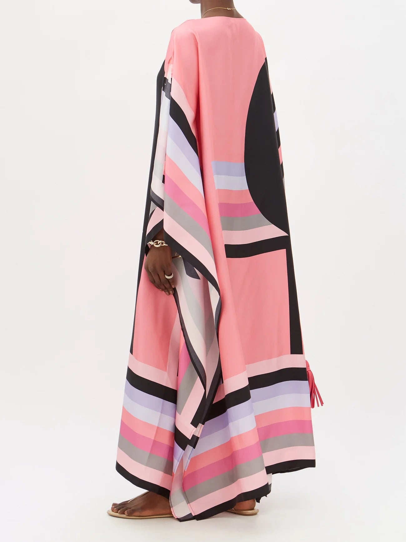 Boho Chic Silk Crepe Kaftan Dress – Soft and Stylish Caftan For Women's