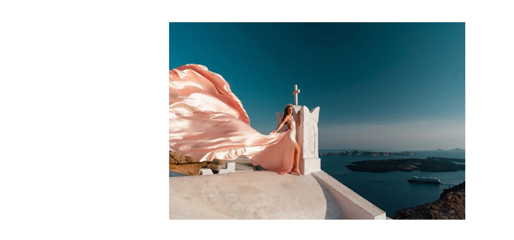 Beach Photoshoot Dress, Santorini Flying Dress, Long Flying Dress For Photoshoot