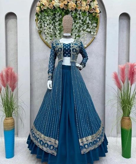 Traditional Faux Georgette Lehenga Choli