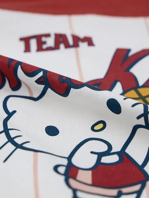 Hello Kitty Varsity Women Oversized T-Shirt