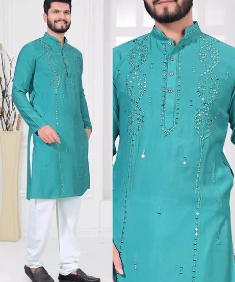 Men's Viscose with kurta pajama set