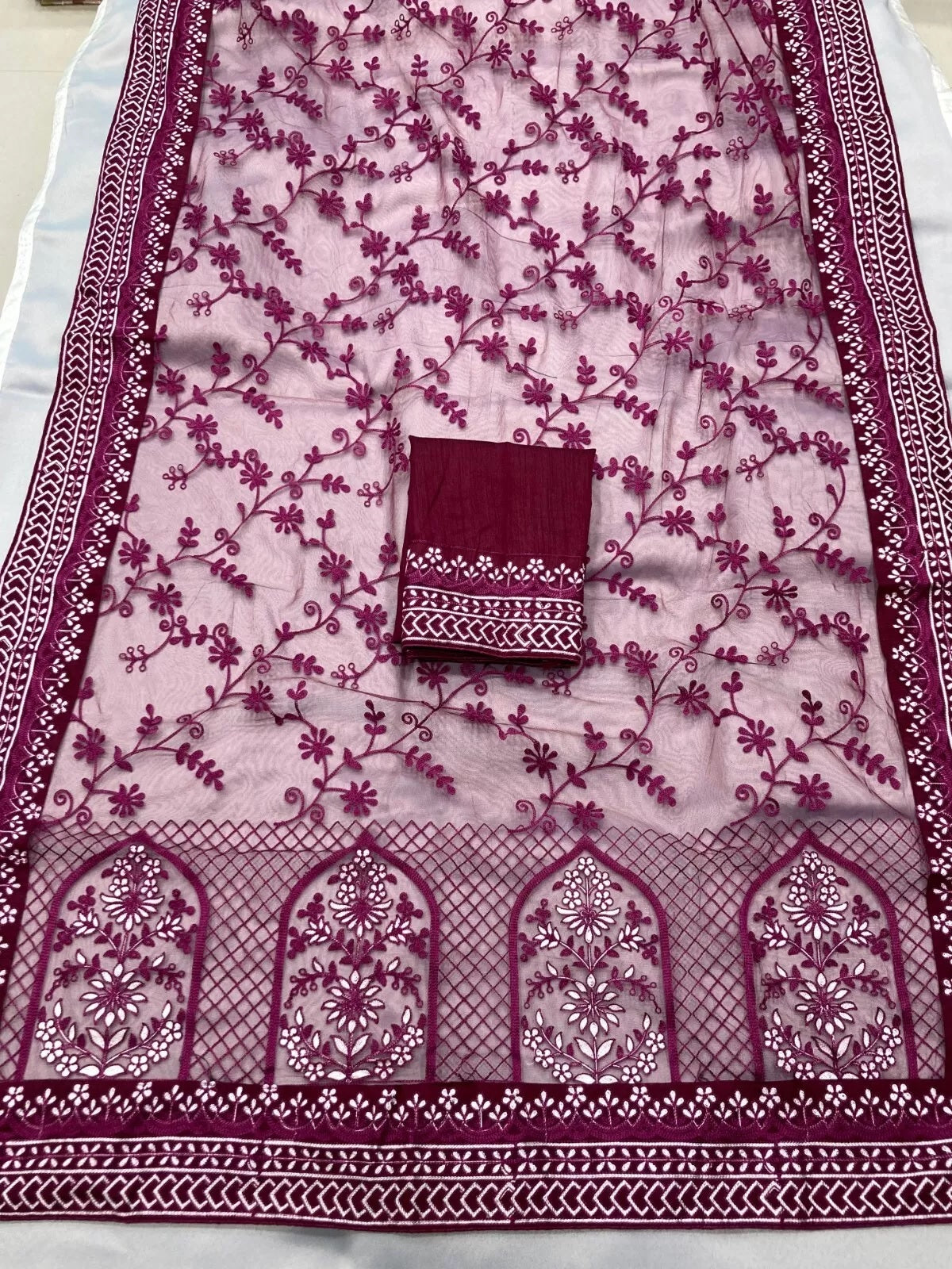 Heavy Soft Net Designer Saree,Party Wedding Classic Sari & Blouse
