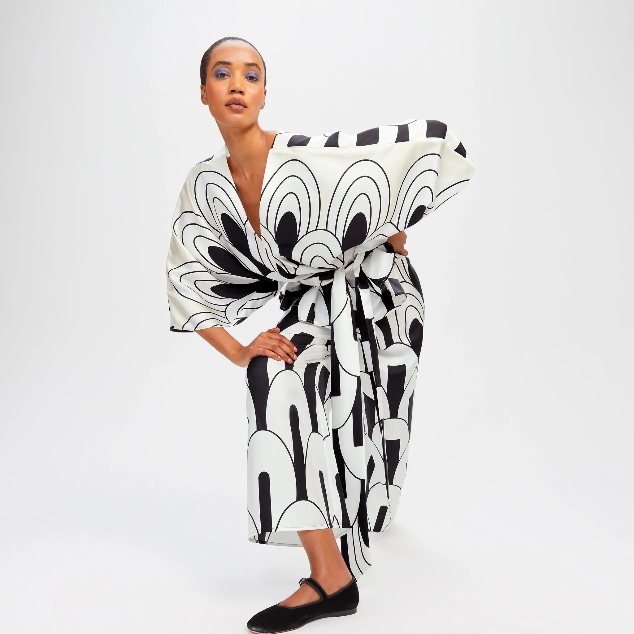 Women's Printed Soft Satin Silk Co-ord Set