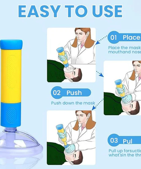 Anti Choking Device, Choking Rescue Device for Kids and Adults with 2 Mask, Portable