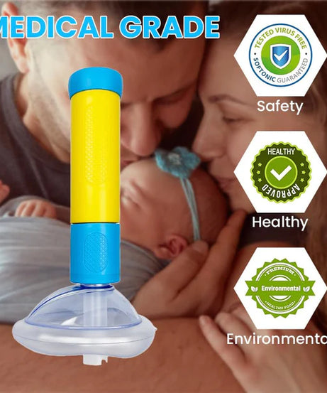 Anti Choking Device, Choking Rescue Device for Kids and Adults with 2 Mask, Portable
