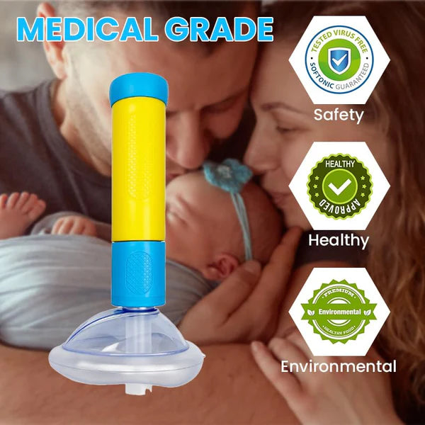 Anti Choking Device, Choking Rescue Device for Kids and Adults with 2 Mask, Portable