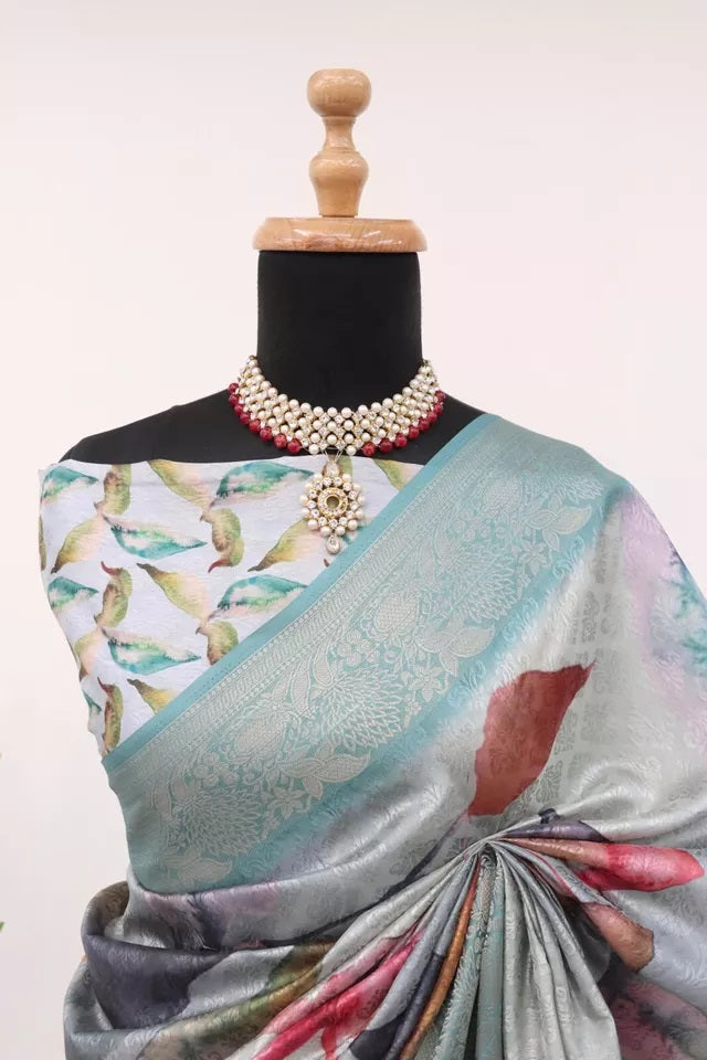 Function Style Bollywood Handloom Silk Saree,Wedding Party Ethnic Wear Sari
