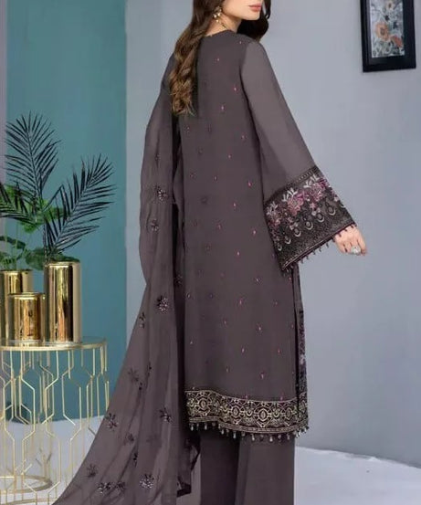 Georgette With Embroidery Stitched Work Salwar Kameez Suit