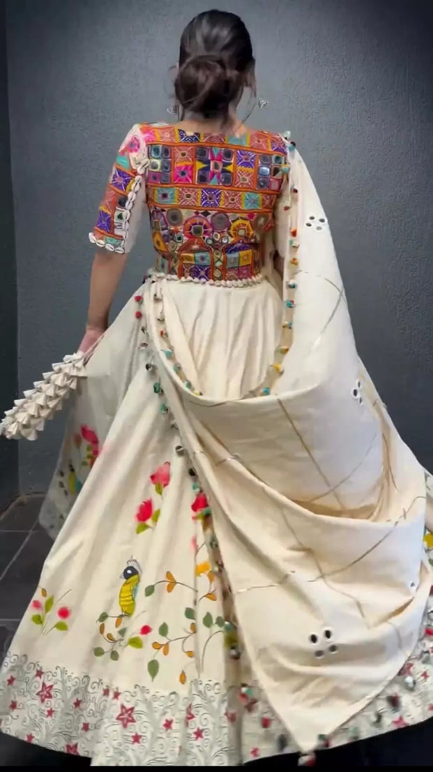 Rayon Digital Print Lehenga Blouse & Dupatta