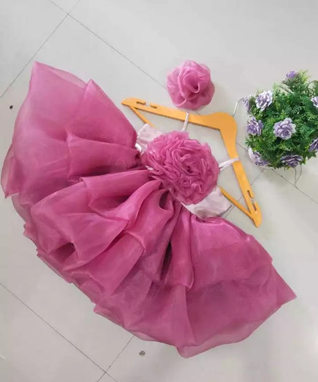 Princess Girl's  Organza Frock