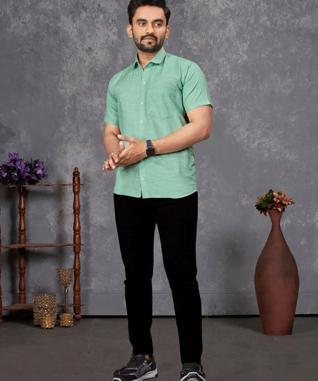 Premium Slub Cotton Shirt For Men's
