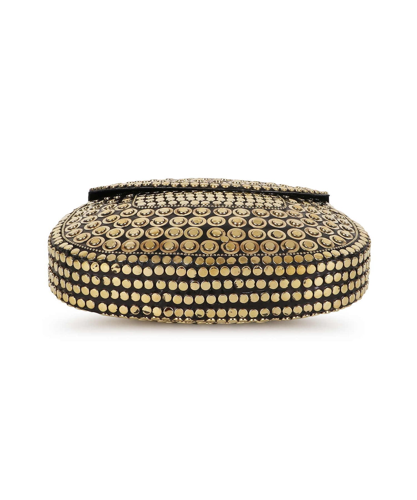 Mosaic Embellished Metal Clutch