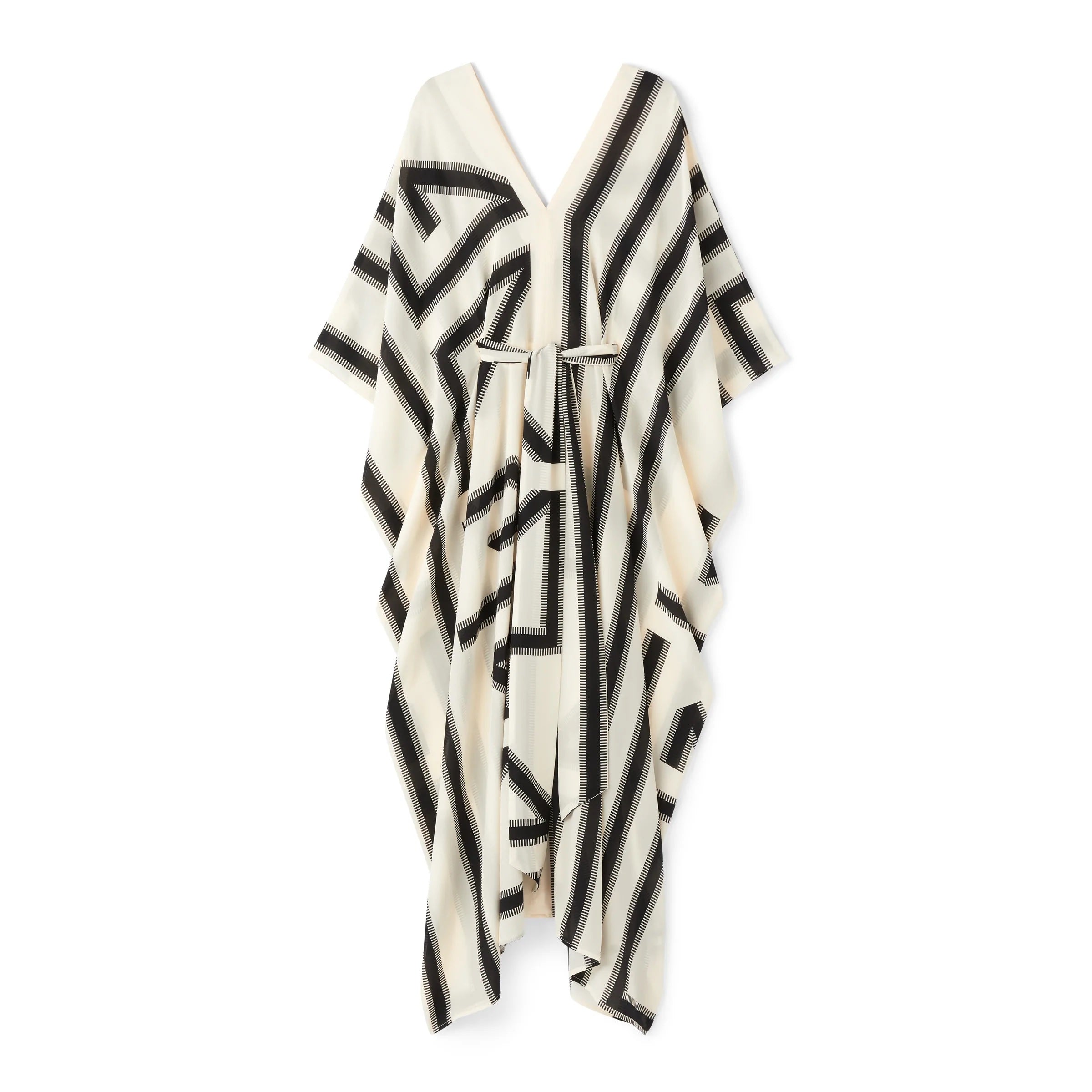 French Moss Cotton Kaftan - Relaxed Fit Evening Wear Caftan For Women's