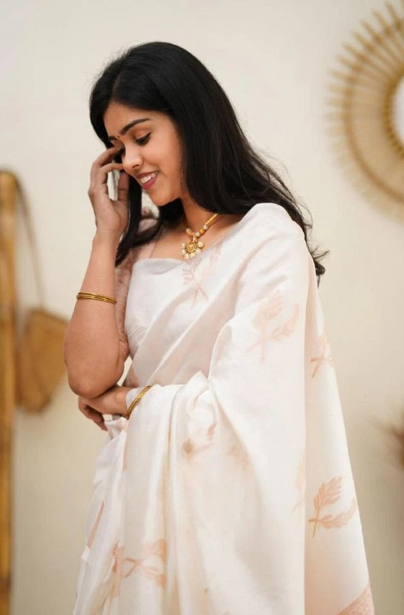 Banarasi Soft Silk Bollywood Traditional Wear Indian Saree With Blouse