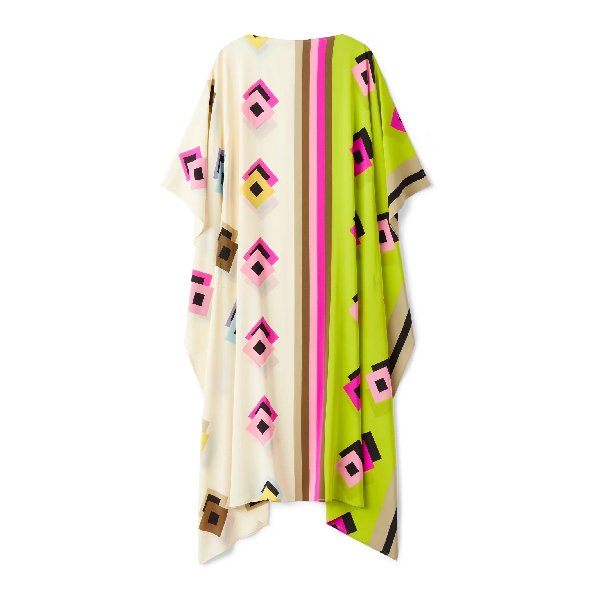 French Moss Silk Kaftan - Luxe Resort & Lounge Wear Caftan For Women's
