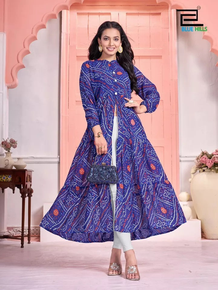 Pure Georgette With Half Inner Crepe Long Anarkali Gown & Dress