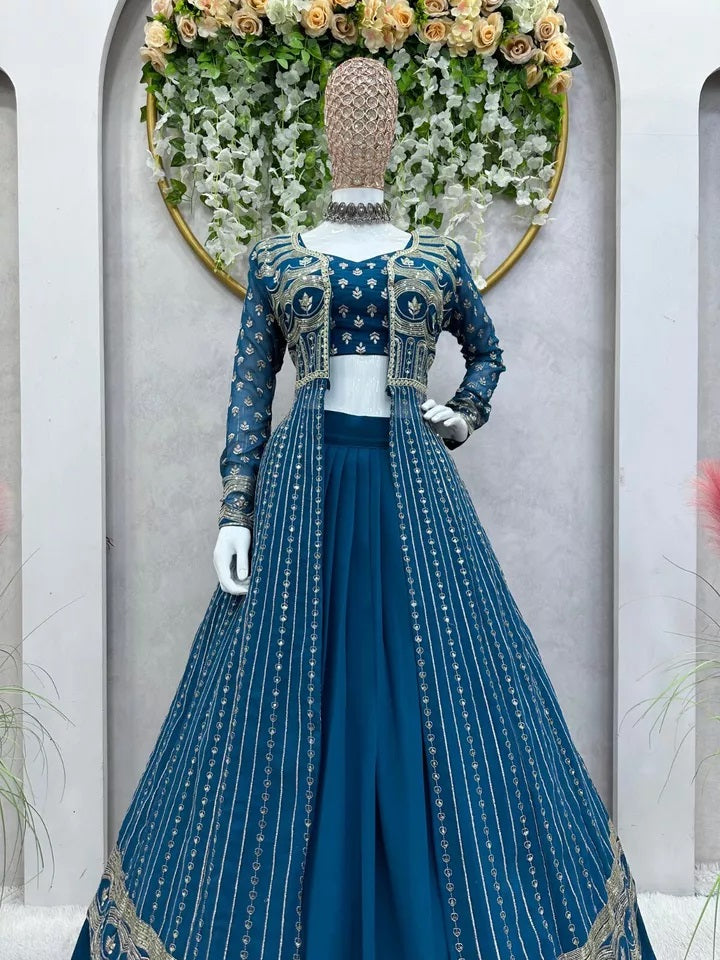 Traditional Faux Georgette Lehenga Choli
