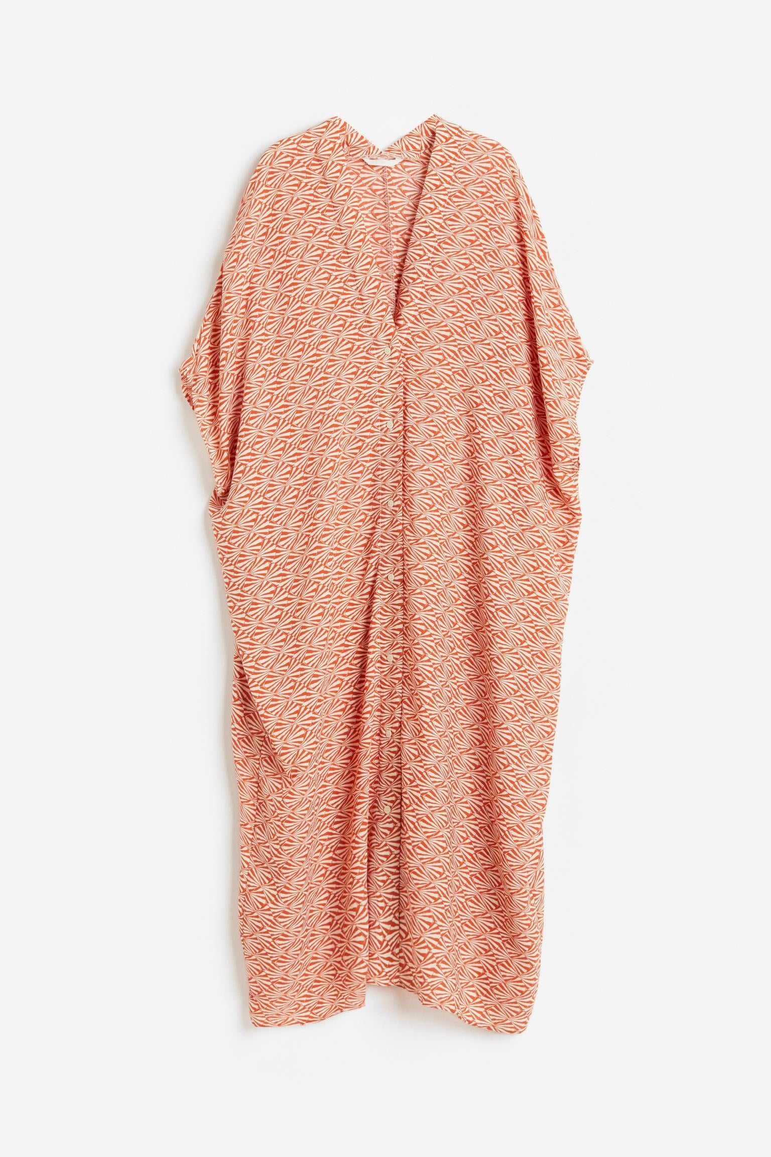Soft Cotton Blend Printed Long Kaftan For Women's