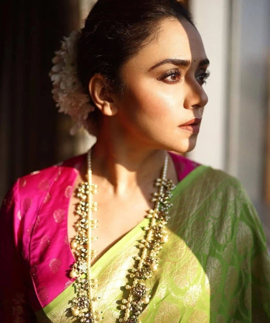 Traditional Wear, Designer Banarasi Silk Saree With BLouse