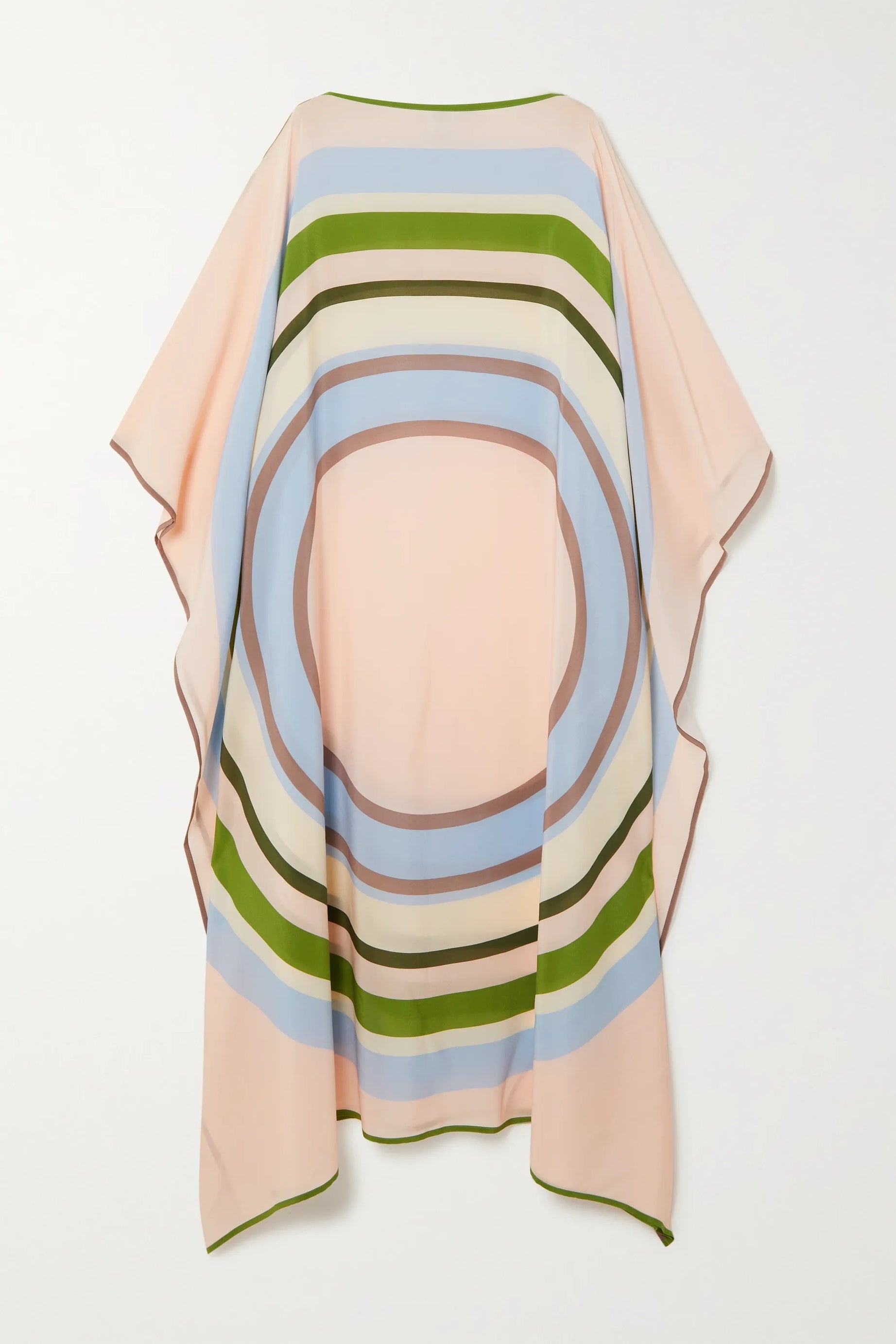 Women's Silk Crepe Kaftan - Flowy and Comfortable Evening Wear Caftan