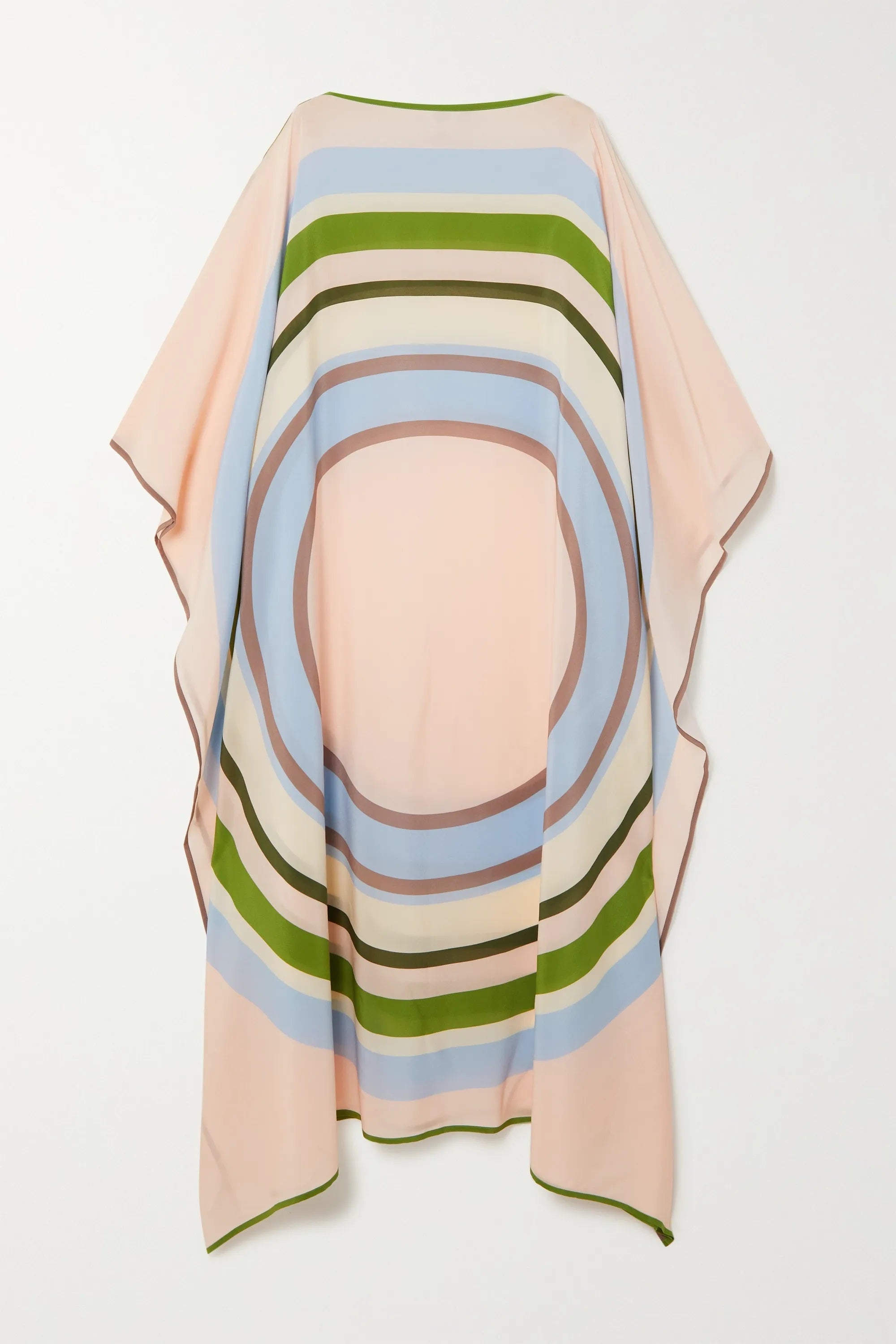Women's Silk Crepe Kaftan - Flowy and Comfortable Evening Wear Caftan