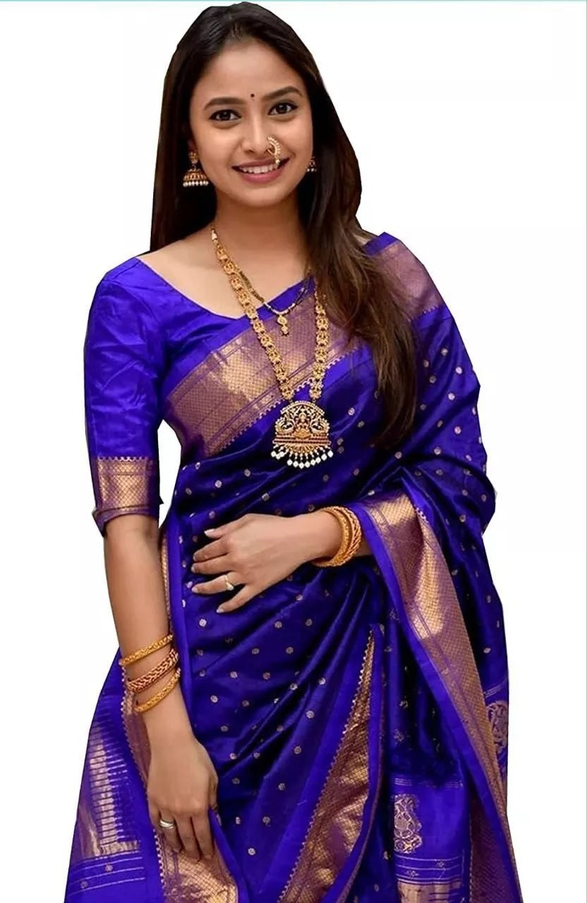 Bollywood Wedding Banarasi Soft Silk Saree Blouse