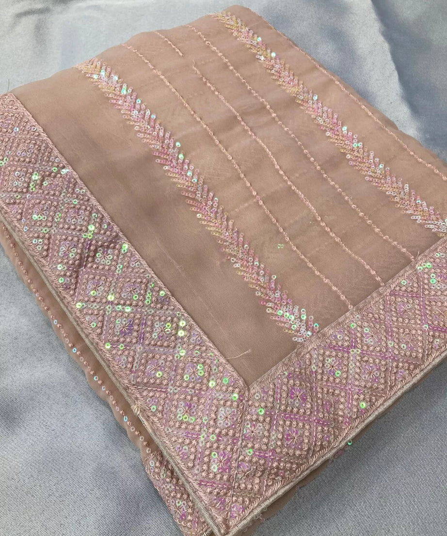 New Indian Georgette Saree,Indian Wedding Claasic Sari