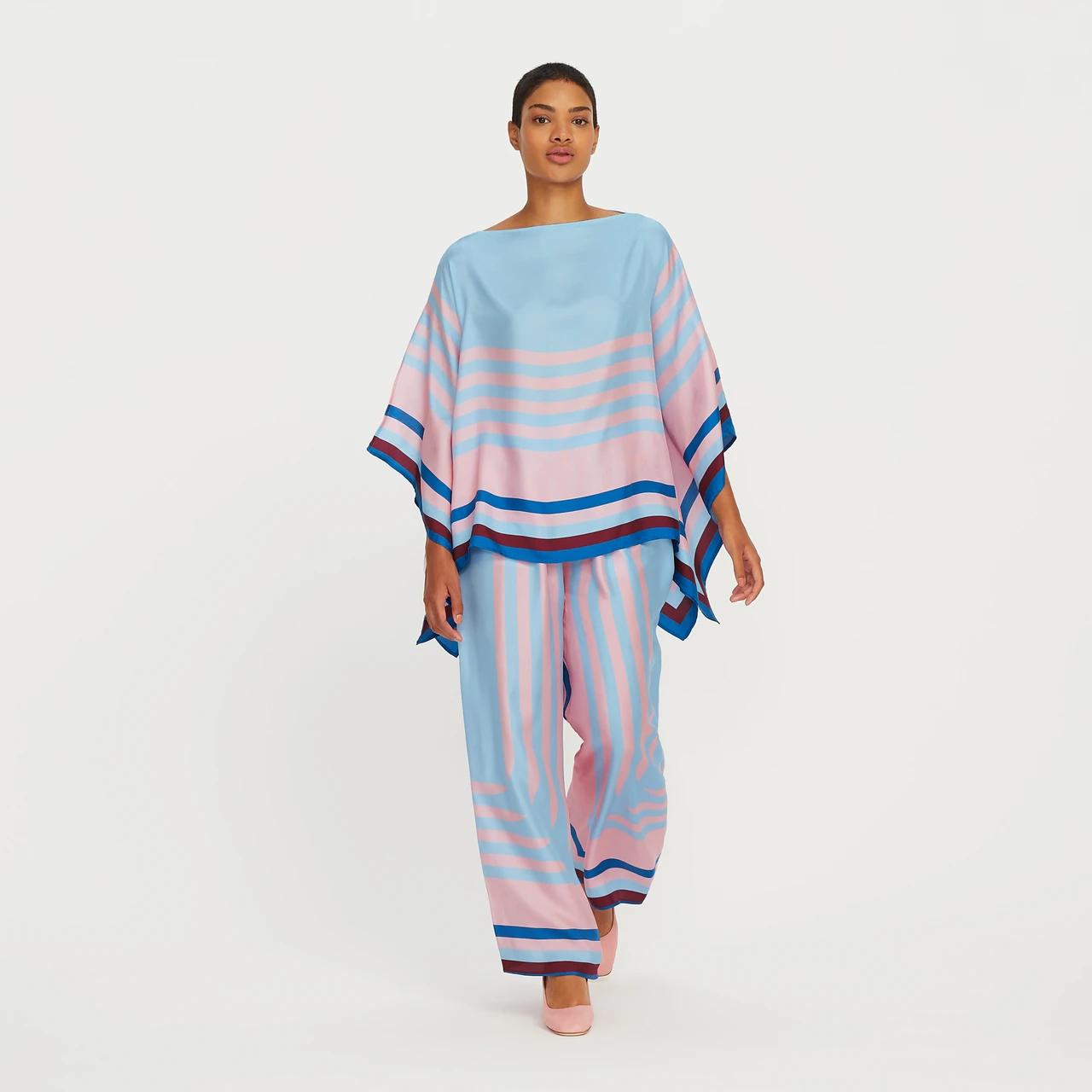 Women's Printed Soft Satin Silk Stylish Co-ord Set