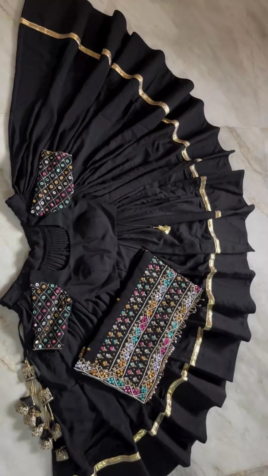 New Designer Festival Style Faux Georgette Lehenga Blouse Dupatta