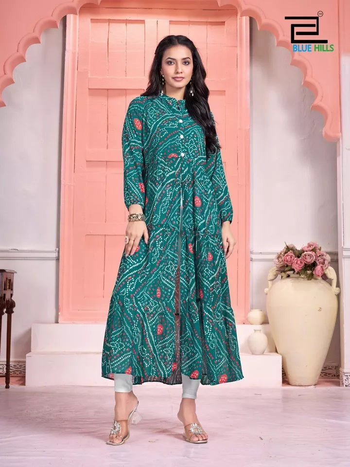 Pure Georgette With Half Inner Crepe Long Anarkali Gown & Dress