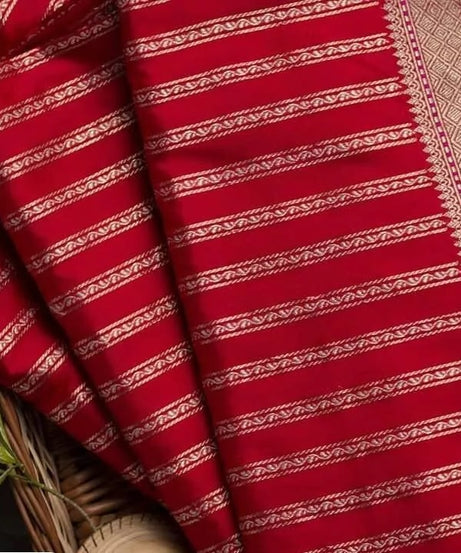 Soft Lichi Silk Party Wear Sari With Blouse
