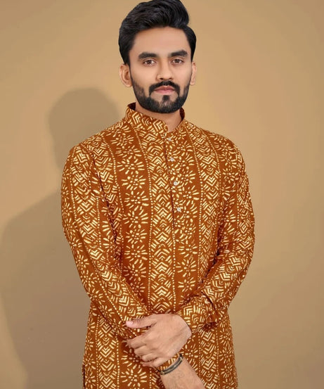 Premium Soft Cotton Men's Kurta Pajama Set