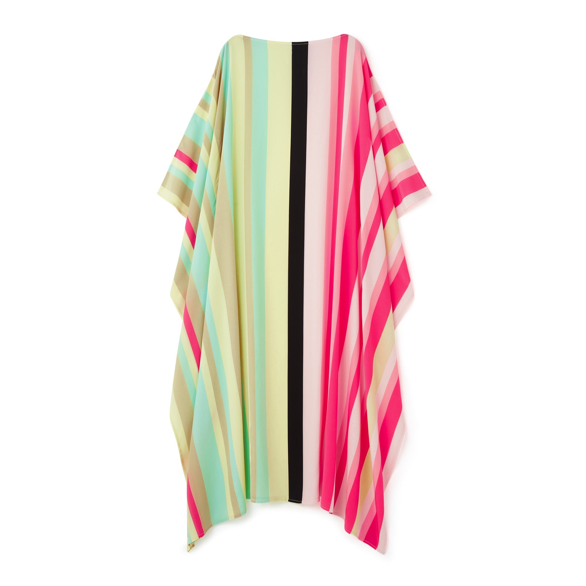 Lightweight Silk Crepe Kaftan Dress - Flowy and Stylish Caftan For Women's