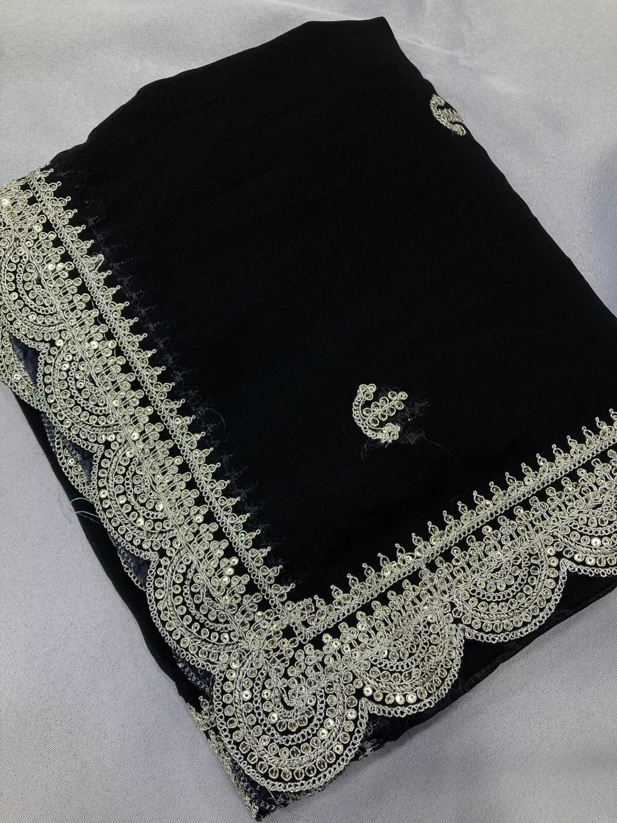 Traditional Party Zomato Chiffon Silk Saree, Wedding Bollywood Sari & Blouse