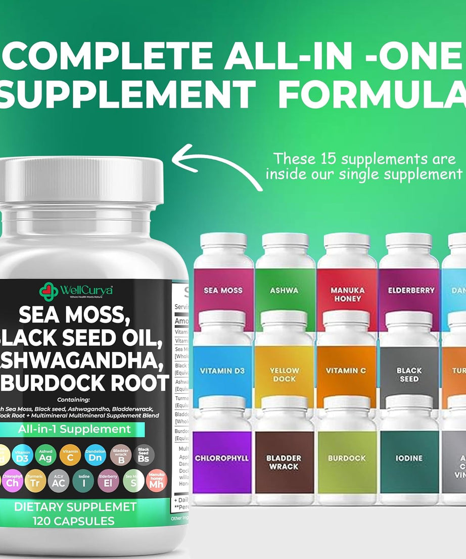WELLCURYA Blended Vitamin Supplement -120 Capsule