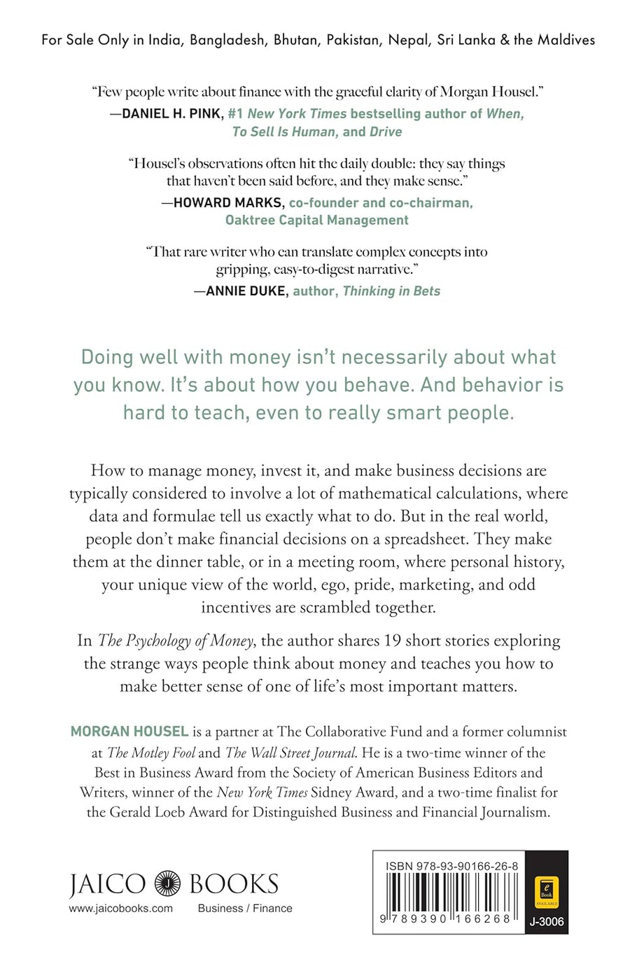 The Psychology Of Money (Paperback)- Morgan Housel