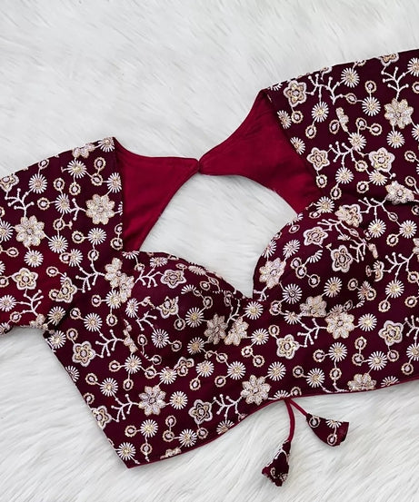 Stitched Maharaja Georgette Blouse & Choli