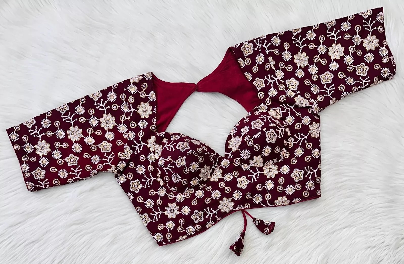 Stitched Maharaja Georgette Blouse & Choli