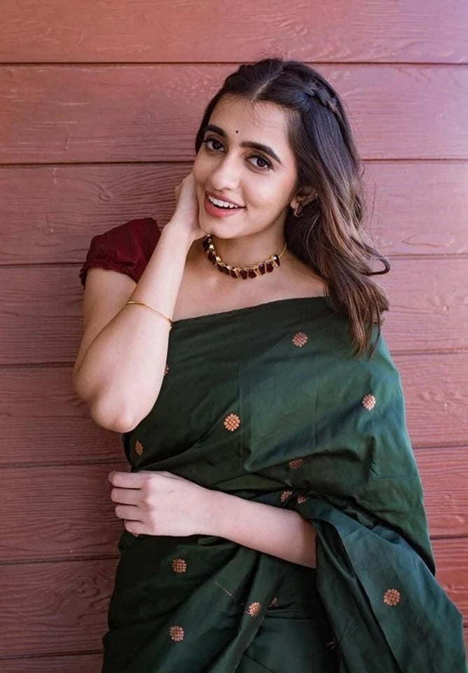 Function Wedding Banarasi Soft Silk Saree Blouse,Traditional Exclusive Sari
