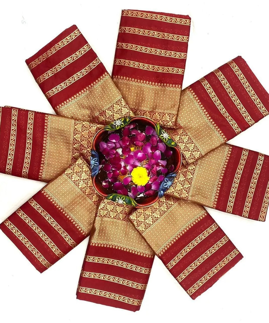 Soft Lichi Silk Party Wear Sari With Blouse