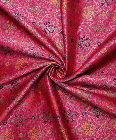 Heavy Banarasi Weaving Patola Silk Saree With Blouse