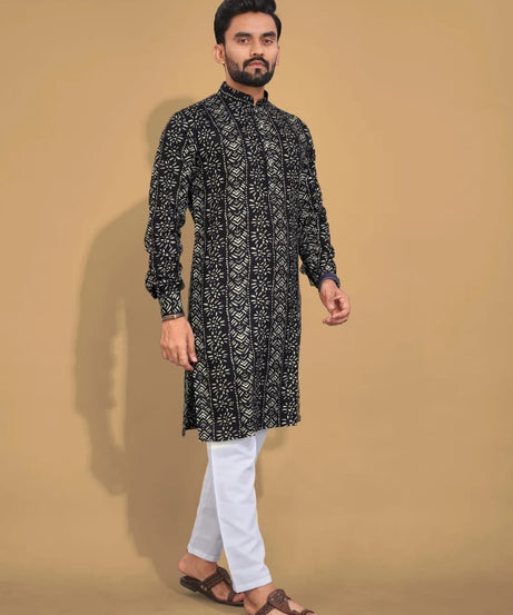 Premium Soft Cotton Men's Kurta Pajama Set