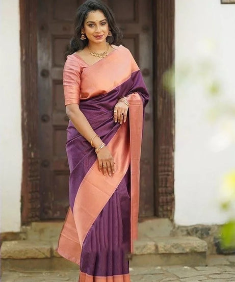 Wedding Soft Lichi Silk Sare With Blouse,Party Function Sari