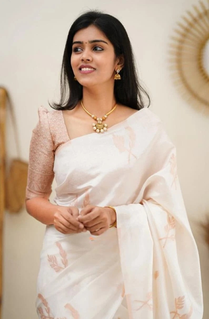Banarasi Soft Silk Bollywood Traditional Wear Indian Saree With Blouse
