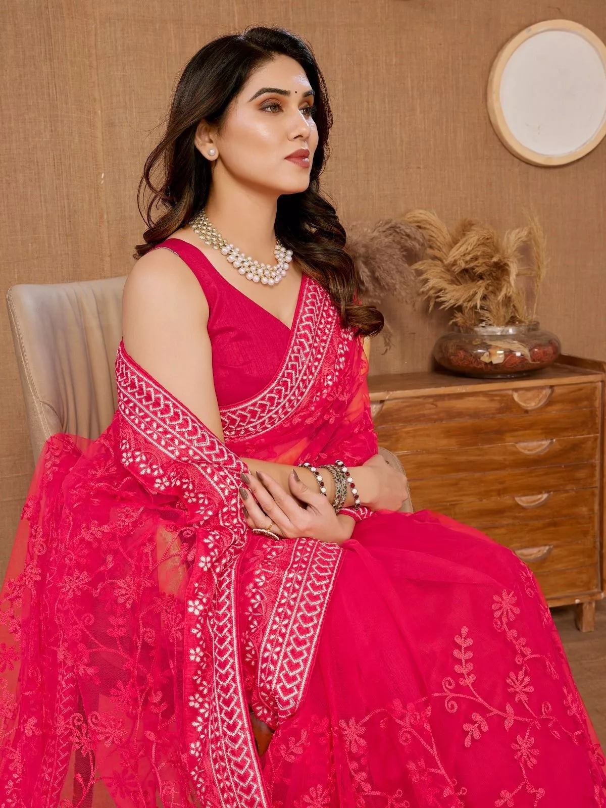 Heavy Soft Net Designer Saree,Party Wedding Classic Sari & Blouse