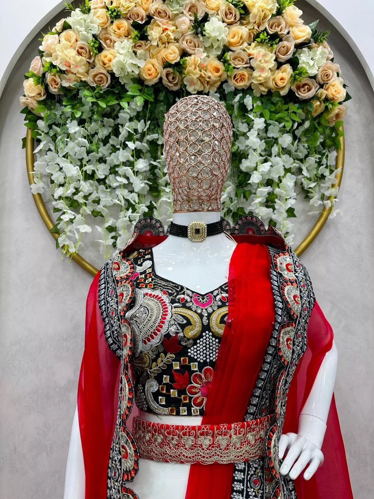 Organza Silk  Indo Western Sharara Blouse With Shrug Set