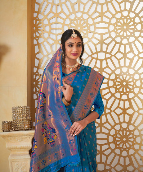 Soft Silk Saree Weaving Banarasi Jari Work Sari With Blouse