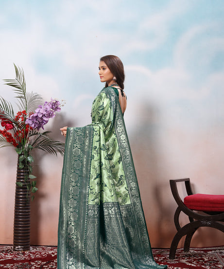 Kanjiwaram Silk Saree With Rich Pallu Designer Sari With Blouse