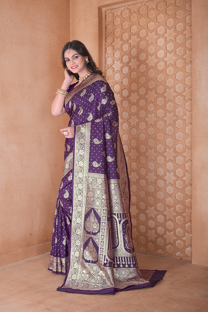 Soft Silk Saree Heavy Banarasi Traditional Wear Sari With Blouse